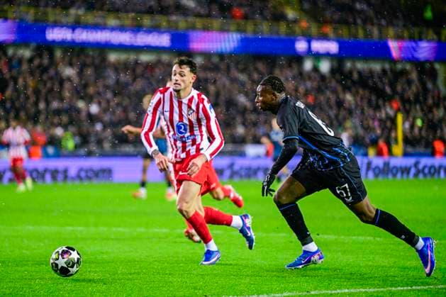 Club Brugge v Atletico de Madrid - UEFA Champions League BRUGGE, BELGIUM - FEBRUARY 18 : Diakhon Mamadou forward of Club Brugge in action during the UEFA Champions League 2025 26 knockout phase play-off match first leg between Club Brugge and Atletico de Madrid on February 18, 2026 in Brugge, Belgium, 18 02 2026 Brugge Belgium  Copyright: xJanxDexMeuleneirx