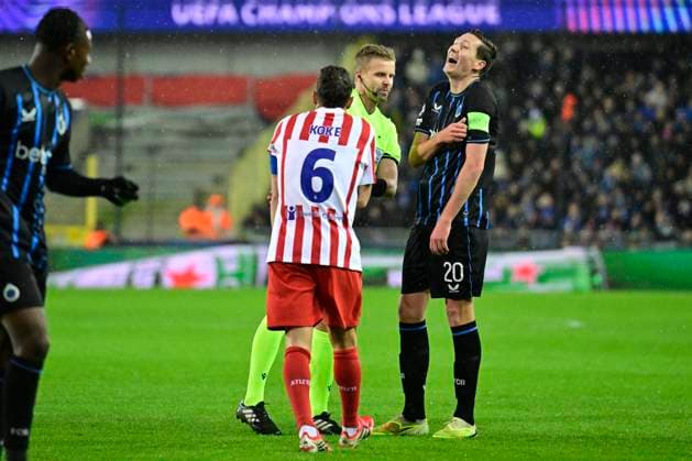 Club Brugge v Atletico de Madrid - UEFA Champions League BRUGGE, BELGIUM - FEBRUARY 18 : Vanaken Hans midfielder of Club Brugge during the UEFA Champions League 2025 26 knockout phase play-off match first leg between Club Brugge and Atletico de Madrid on February 18, 2026 in Brugge, Belgium, 18 02 2026 Brugge Belgium  Copyright: xJanxDexMeuleneirx