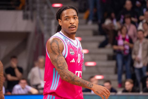 Germany 1 Bundesliga Basketball easyCredit BBL 2025 2026 Telekom Bonn vs SC RASTA Vechta 21 Matchday, 18 02 2026 Telekom Dome Bonn Jalen Finch Telekom Bonn, 0 Portrait, Portrait Copyright: xOrhanxHabashx