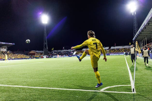 260218 Patrick Berg of Bodo Glimt during the UEFA Champions League football match between Bodo Glimt and Inter on February 18, 2026 in Bodo Photo Marius Simensen BILDBYRAN COP 238 MM0055 bbeng football fotball fotboll soccer uefa champions league mesterligaen bodo glimt inter fc internazionale milano  Copyright: MARIUSxSIMENSEN BB260218ZC134