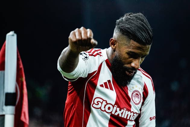 Olympiacos v Bayer Leverkusen - UEFA Champions League PIRAEUS, GREECE - FEBRUARY 18: Olympiacos player Rodinei poses for a portrait during the UEFA Champions League match between Olympiacos Piraeus and Bayer Leverkusen for the 2025-26 season at Karaiskaki Stadium in Piraeus, Greece, on February 18, 2026. Andreas Papakonstantinou Anadolu Piraeus Greece. Editorial use only. Please get in touch for any other usage.  Copyright: x2026xAnadoluxAndreasxPapakonstantinoux