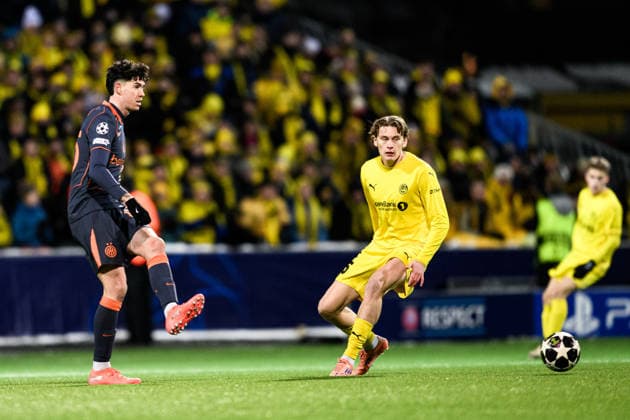 260218 Alessandro Bastoni of Inter during the UEFA Champions League football match between Bodo Glimt and Inter on February 18, 2026 in Bodo Photo Marius Simensen BILDBYRAN COP 238 MM0055 bbeng football fotball fotboll soccer uefa champions league mesterligaen bodo glimt inter fc internazionale milano  Copyright: MARIUSxSIMENSEN BB260218ZR153