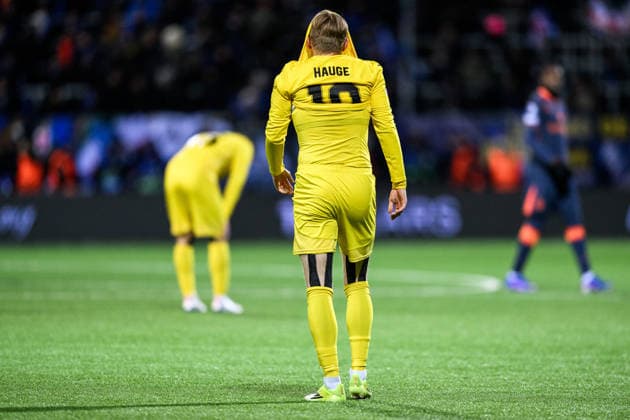 260218 Jens Petter Hauge of Bodo Glimt after the UEFA Champions League football match between Bodo Glimt and Inter on February 18, 2026 in Bodo Photo Marius Simensen BILDBYRAN COP 238 MM0055 bbeng football fotball fotboll soccer uefa champions league mesterligaen bodo glimt inter fc internazionale milano  Copyright: MARIUSxSIMENSEN BB260218ZR154