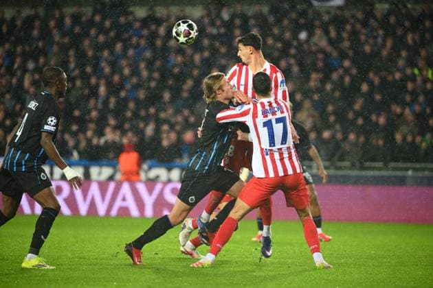 Club Brugge v Atletico de Madrid - UEFA Champions League BRUGGE, BELGIUM - FEBRUARY 18 : Vermant Romeo forward of Club Brugge in action during the UEFA Champions League 2025 26 knockout phase play-off match first leg between Club Brugge and Atletico de Madrid on February 18, 2026 in Brugge, Belgium, 18 02 2026 Brugge Belgium  Copyright: xVincentxKalutx