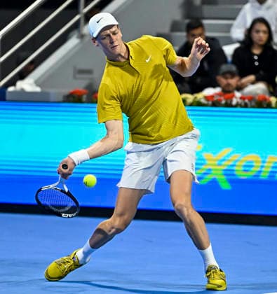 ATP, Tennis Herren QATAR EXXONMOBIL OPEN-ROUND OF 16 Jannik Sinner of Italy competes against Alexei Popyrin of Australia in the Round of q6 at the ATP men s Qatar ExxonMobil Open 2026 tennis tournament at the Khalifa International Tennis Complex in Doha, Qatar, on February 18 2026. DOHA Qatar Copyright: xNOUSHADx