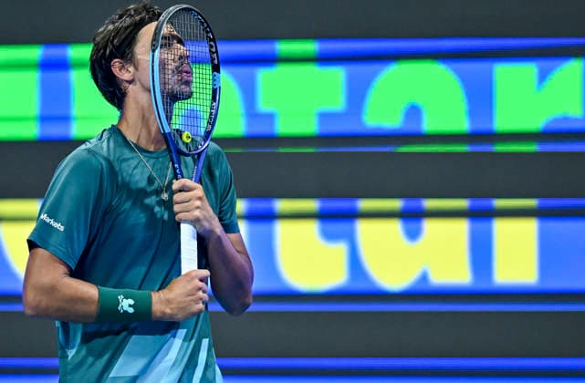ATP, Tennis Herren QATAR EXXONMOBIL OPEN-ROUND OF 16 Alexei Popyrin of Australia competes against Jannik Sinner of Italy in the Round of q6 at the ATP men s Qatar ExxonMobil Open 2026 tennis tournament at the Khalifa International Tennis Complex in Doha, Qatar, on February 18 2026. DOHA Qatar Copyright: xNOUSHADx