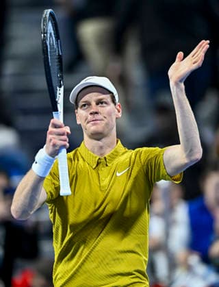 ATP, Tennis Herren QATAR EXXONMOBIL OPEN-ROUND OF 16 Jannik Sinner of Italy celebrates after winning against Alexei Popyrin of Australia in the Round of q6 at the ATP men s Qatar ExxonMobil Open 2026 tennis tournament at the Khalifa International Tennis Complex in Doha, Qatar, on February 18 2026. DOHA Qatar Copyright: xNOUSHADx