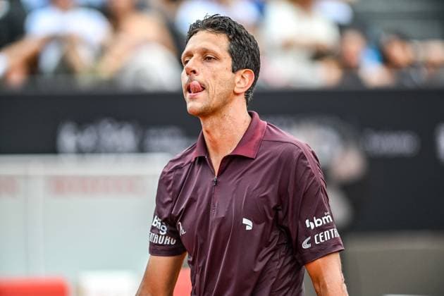 Rio Open 2026 RIO DE JANEIRO, RJ - 18.02.2026: RIO OPEN 2026 - Joao Fonseca Melo in a match against Gonzalez Molteni, doubles match, at the 11th edition of the Rio Open which takes place at the Jockey Club Brasileiro on the afternoon of this Wednesday (18), in Rio de Janeiro (Photo: Celso Pupo Fotoarena) x2890881x  CelsoxPupo