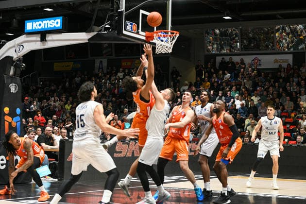 easyCredit Basketball Bundesliga, Matchday 21, Niners Chemnitz MLP Academics Heidelberg 18 02 2026 from 20 Copyright: xEHLxMedia MichelxKöhlerx 20261802-Niners-Heidelberg_047