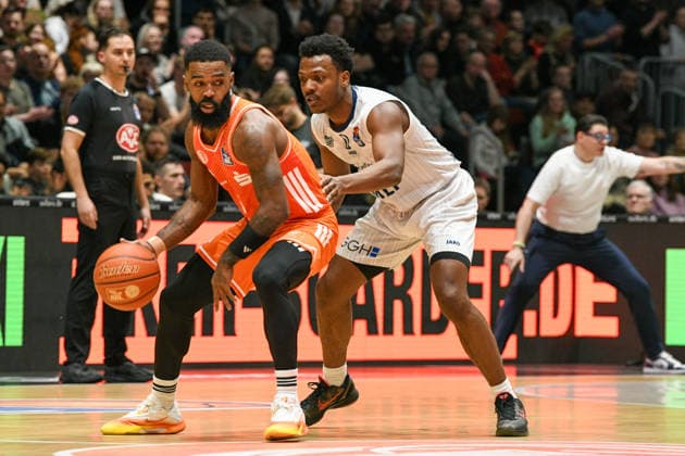 easyCredit Basketball Bundesliga, Matchday 21, Niners Chemnitz MLP Academics Heidelberg 18 02 2026 from 20 Copyright: xEHLxMedia MichelxKöhlerx 20261802-Niners-Heidelberg_049