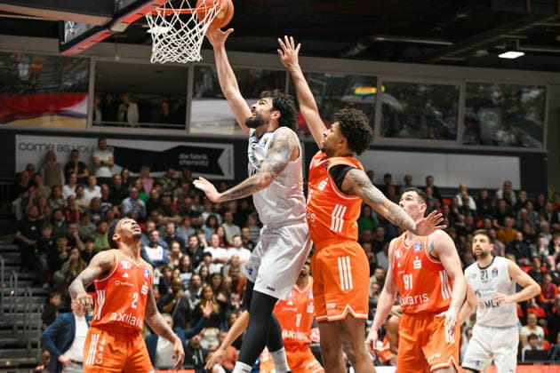 easyCredit Basketball Bundesliga, Matchday 21, Niners Chemnitz MLP Academics Heidelberg 18 02 2026 from 20 Copyright: xEHLxMedia MichelxKöhlerx 20261802-Niners-Heidelberg_053