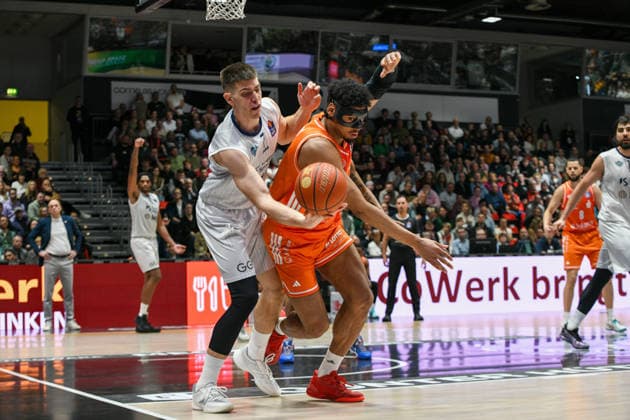 easyCredit Basketball Bundesliga, Matchday 21, Niners Chemnitz MLP Academics Heidelberg 18 02 2026 from 20 Copyright: xEHLxMedia MichelxKöhlerx 20261802-Niners-Heidelberg_055