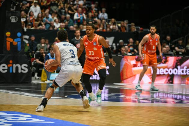 easyCredit Basketball Bundesliga, Matchday 21, Niners Chemnitz MLP Academics Heidelberg 18 02 2026 from 20 Copyright: xEHLxMedia MichelxKöhlerx 20261802-Niners-Heidelberg_059