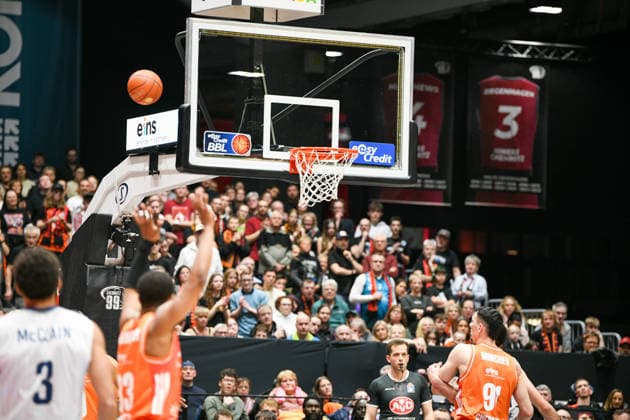 easyCredit Basketball Bundesliga, Matchday 21, Niners Chemnitz MLP Academics Heidelberg 18 02 2026 from 20 Copyright: xEHLxMedia MichelxKöhlerx 20261802-Niners-Heidelberg_061