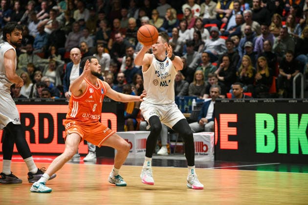easyCredit Basketball Bundesliga, Matchday 21, Niners Chemnitz MLP Academics Heidelberg 18 02 2026 from 20 Copyright: xEHLxMedia MichelxKöhlerx 20261802-Niners-Heidelberg_070