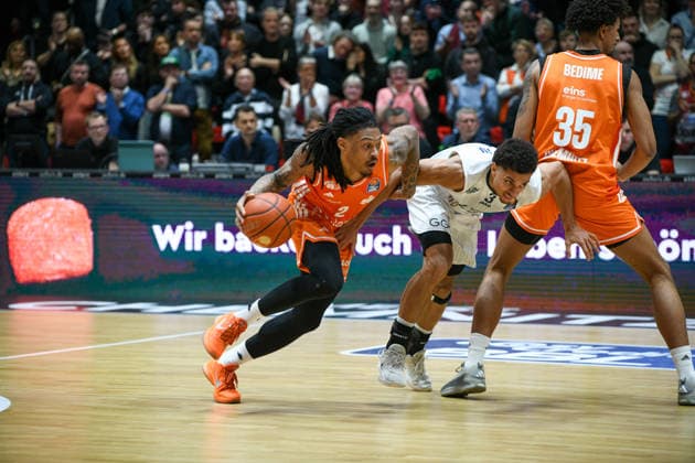 easyCredit Basketball Bundesliga, Matchday 21, Niners Chemnitz MLP Academics Heidelberg 18 02 2026 from 20 Copyright: xEHLxMedia MichelxKöhlerx 20261802-Niners-Heidelberg_075