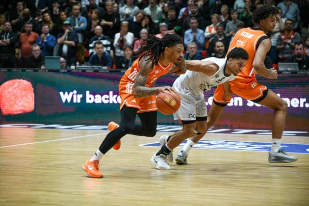 easyCredit Basketball Bundesliga, Matchday 21, Niners Chemnitz MLP Academics Heidelberg 18 02 2026 from 20 Copyright: xEHLxMedia MichelxKöhlerx 20261802-Niners-Heidelberg_076