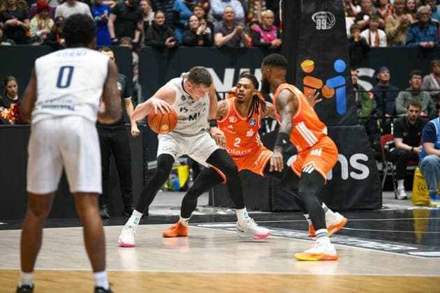 easyCredit Basketball Bundesliga, Matchday 21, Niners Chemnitz MLP Academics Heidelberg 18 02 2026 from 20 Copyright: xEHLxMedia MichelxKöhlerx 20261802-Niners-Heidelberg_082