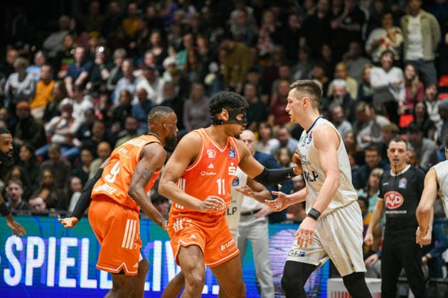 easyCredit Basketball Bundesliga, Matchday 21, Niners Chemnitz MLP Academics Heidelberg 18 02 2026 from 20 Copyright: xEHLxMedia MichelxKöhlerx 20261802-Niners-Heidelberg_092