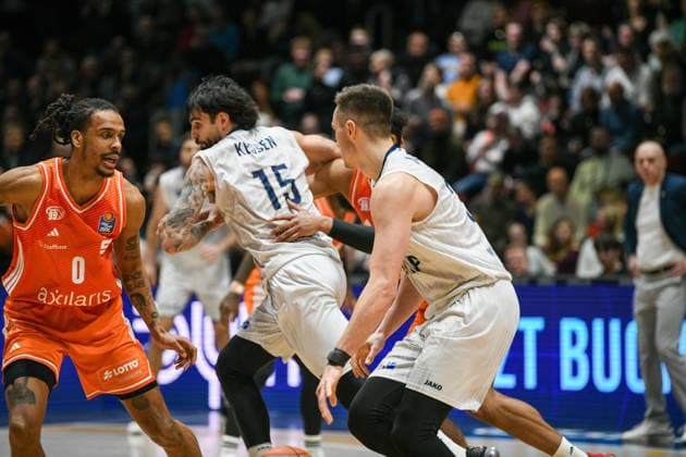easyCredit Basketball Bundesliga, Matchday 21, Niners Chemnitz MLP Academics Heidelberg 18 02 2026 from 20 Copyright: xEHLxMedia MichelxKöhlerx 20261802-Niners-Heidelberg_094