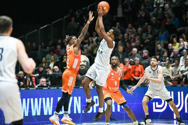 easyCredit Basketball Bundesliga, Matchday 21, Niners Chemnitz MLP Academics Heidelberg 18 02 2026 from 20 Copyright: xEHLxMedia MichelxKöhlerx 20261802-Niners-Heidelberg_095