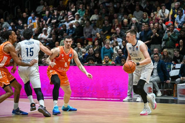 easyCredit Basketball Bundesliga, Matchday 21, Niners Chemnitz MLP Academics Heidelberg 18 02 2026 from 20 Copyright: xEHLxMedia MichelxKöhlerx 20261802-Niners-Heidelberg_101
