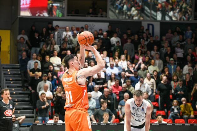 easyCredit Basketball Bundesliga, Matchday 21, Niners Chemnitz MLP Academics Heidelberg 18 02 2026 from 20 Copyright: xEHLxMedia MichelxKöhlerx 20261802-Niners-Heidelberg_104