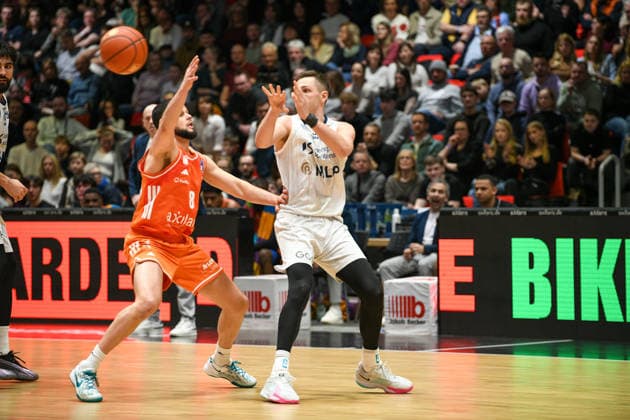 easyCredit Basketball Bundesliga, Matchday 21, Niners Chemnitz MLP Academics Heidelberg 18 02 2026 from 20 Copyright: xEHLxMedia MichelxKöhlerx 20261802-Niners-Heidelberg_071