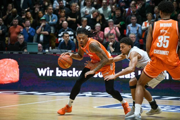 easyCredit Basketball Bundesliga, Matchday 21, Niners Chemnitz MLP Academics Heidelberg 18 02 2026 from 20 Copyright: xEHLxMedia MichelxKöhlerx 20261802-Niners-Heidelberg_073