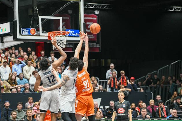 easyCredit Basketball Bundesliga, Matchday 21, Niners Chemnitz MLP Academics Heidelberg 18 02 2026 from 20 Copyright: xEHLxMedia MichelxKöhlerx 20261802-Niners-Heidelberg_108