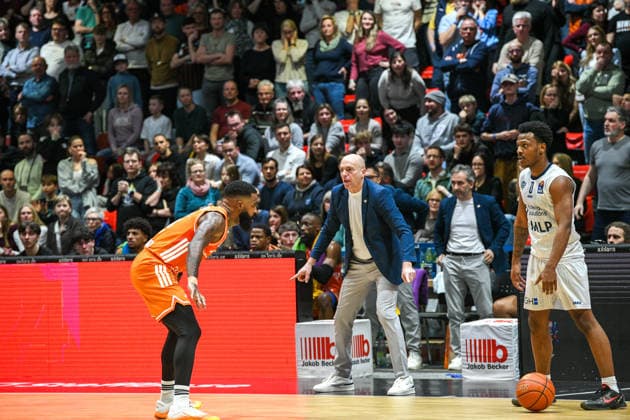 easyCredit Basketball Bundesliga, Matchday 21, Niners Chemnitz MLP Academics Heidelberg 18 02 2026 from 20 Copyright: xEHLxMedia MichelxKöhlerx 20261802-Niners-Heidelberg_109