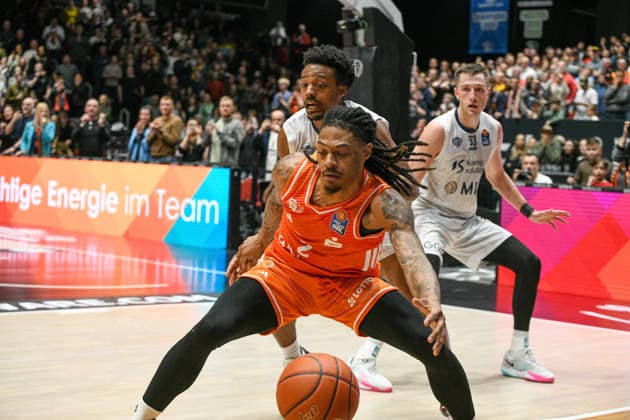 easyCredit Basketball Bundesliga, Matchday 21, Niners Chemnitz MLP Academics Heidelberg 18 02 2026 from 20 Copyright: xEHLxMedia MichelxKöhlerx 20261802-Niners-Heidelberg_118