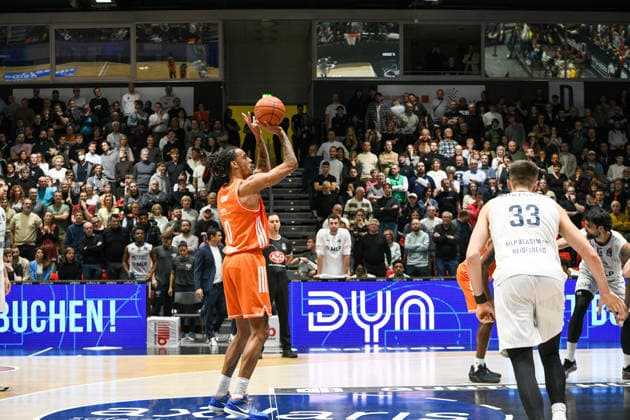 easyCredit Basketball Bundesliga, Matchday 21, Niners Chemnitz MLP Academics Heidelberg 18 02 2026 from 20 Copyright: xEHLxMedia MichelxKöhlerx 20261802-Niners-Heidelberg_123