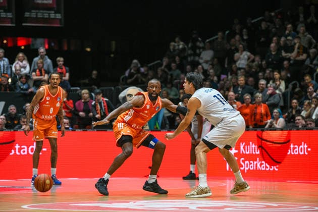easyCredit Basketball Bundesliga, Matchday 21, Niners Chemnitz MLP Academics Heidelberg 18 02 2026 from 20 Copyright: xEHLxMedia MichelxKöhlerx 20261802-Niners-Heidelberg_126