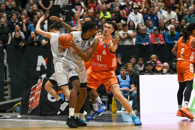 easyCredit Basketball Bundesliga, Matchday 21, Niners Chemnitz MLP Academics Heidelberg 18 02 2026 from 20 Copyright: xEHLxMedia MichelxKöhlerx 20261802-Niners-Heidelberg_130