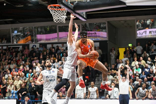 easyCredit Basketball Bundesliga, Matchday 21, Niners Chemnitz MLP Academics Heidelberg 18 02 2026 from 20 Copyright: xEHLxMedia MichelxKöhlerx 20261802-Niners-Heidelberg_133