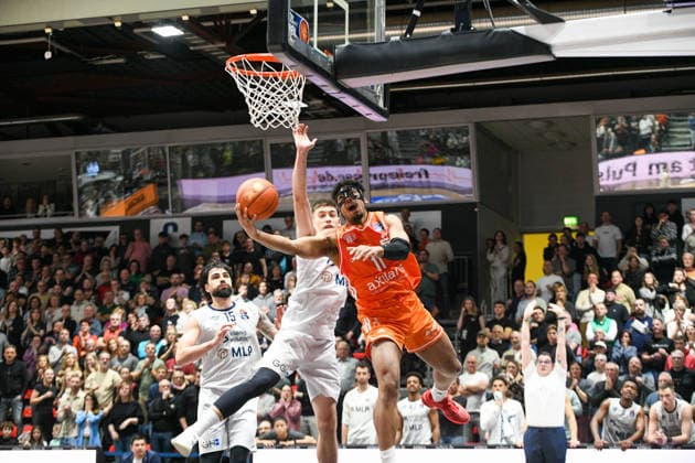 easyCredit Basketball Bundesliga, Matchday 21, Niners Chemnitz MLP Academics Heidelberg 18 02 2026 from 20 Copyright: xEHLxMedia MichelxKöhlerx 20261802-Niners-Heidelberg_134