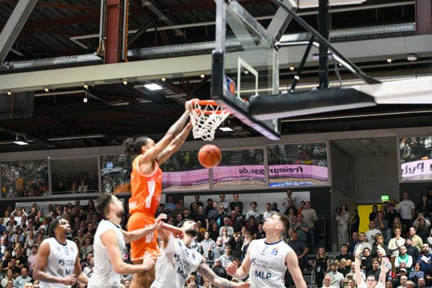 easyCredit Basketball Bundesliga, Matchday 21, Niners Chemnitz MLP Academics Heidelberg 18 02 2026 from 20 Copyright: xEHLxMedia MichelxKöhlerx 20261802-Niners-Heidelberg_135
