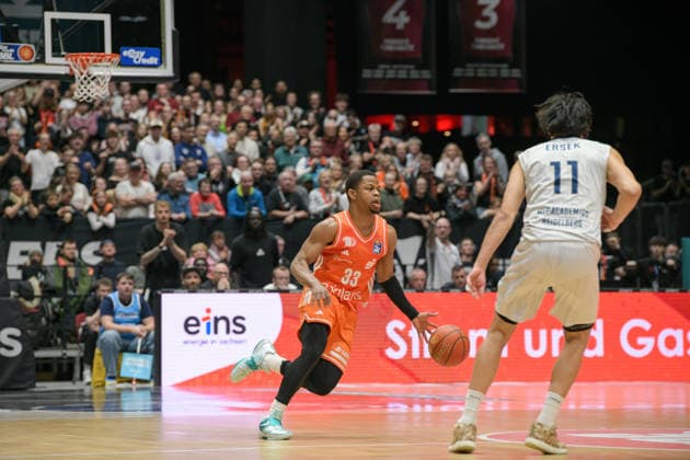 easyCredit Basketball Bundesliga, Matchday 21, Niners Chemnitz MLP Academics Heidelberg 18 02 2026 from 20 Copyright: xEHLxMedia MichelxKöhlerx 20261802-Niners-Heidelberg_140