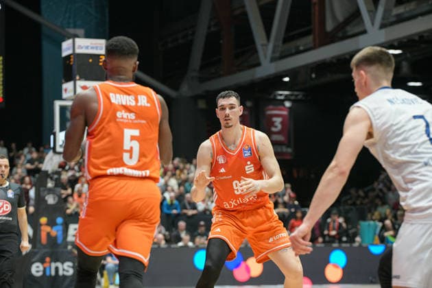easyCredit Basketball Bundesliga, 21 Matchday, Niners Chemnitz MLP Academics Heidelberg 18 02 2026 from 20 Copyright: xEHLxMedia MichelxKöhlerx 20261802-Niners-Heidelberg_144