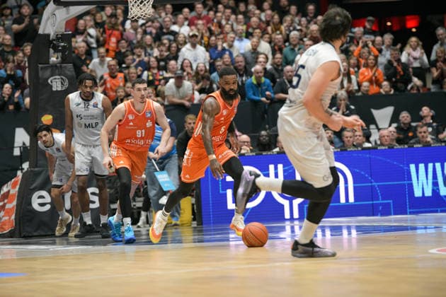 easyCredit Basketball Bundesliga, 21 Matchday, Niners Chemnitz MLP Academics Heidelberg 18 02 2026 from 20 Copyright: xEHLxMedia MichelxKöhlerx 20261802-Niners-Heidelberg_150