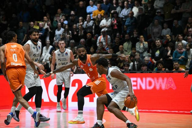 easyCredit Basketball Bundesliga, Matchday 21, Niners Chemnitz MLP Academics Heidelberg 18 02 2026 from 20 Copyright: xEHLxMedia MichelxKöhlerx 20261802-Niners-Heidelberg_110