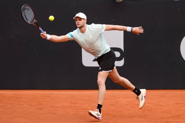 rio open, etapa do ATP, Tennis Herren world tour 500 Rio de Janeiro (RJ), 02 18 2026 - Rio Open ATP 500 RJ - Yannick Hanfmann (GER) during the Rio Open, a stage of the ATP World Tour 500, which takes place at the Jockey Club Brasileiro in Gavea, South Zone of Rio de Janeiro, this Wednesday, February 18, 2026. (Foto: Clever Felix Thenews2 imago images) SPO  Copyright: xCleverxFelixx