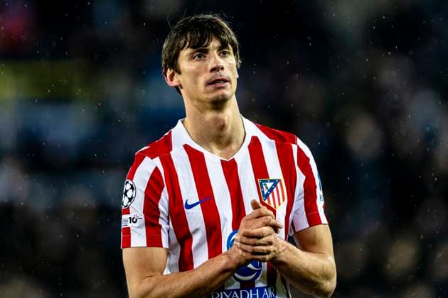 Atletico de Madrid defender Robin Le Normand, during the match Club Brugge KV vs Atletico de Madrid at the Jan Breydelstadion for the Champions League KO play offs 1st leg season 2025 2026 in BRUGGE, Belgium on 18 february 2026 Photo by Stefan Koops EYE4IMAGES DeFodi Images