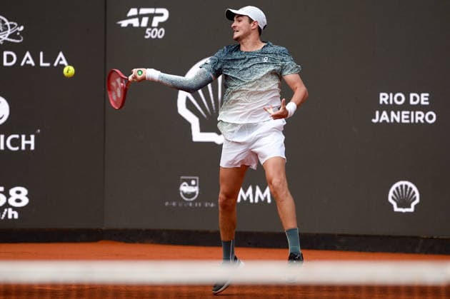 rio open, etapa do ATP, Tennis Herren world tour 500 Rio de Janeiro (RJ), 02 18 2026 - Rio Open ATP 500 RJ - Joao Fonseca (BRA) during the Rio Open, a stage of the ATP World Tour 500, which takes place at the Jockey Club Brasileiro in Gavea, South Zone of Rio de Janeiro, this Wednesday, February 18, 2026. (Foto: Clever Felix Thenews2 imago images) SPO  Copyright: xCleverxFelixx