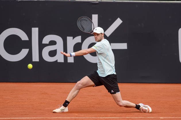 rio open, etapa do ATP, Tennis Herren world tour 500 Rio de Janeiro (RJ), 02 18 2026 - Rio Open ATP 500 RJ - Yannick Hanfmann (GER) during the Rio Open, a stage of the ATP World Tour 500, which takes place at the Jockey Club Brasileiro in Gavea, South Zone of Rio de Janeiro, this Wednesday, February 18, 2026. (Foto: Clever Felix Thenews2 imago images) SPO  Copyright: xCleverxFelixx