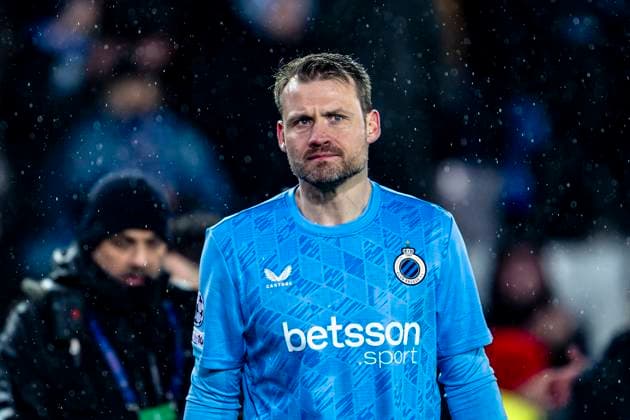 Club Brugge goalkeeper Simon Mignolet, during the match Club Brugge KV vs Atletico de Madrid at the Jan Breydelstadion for the Champions League KO play offs 1st leg season 2025 2026 in BRUGGE, Belgium on 18 february 2026 Photo by Stefan Koops EYE4IMAGES DeFodi Images