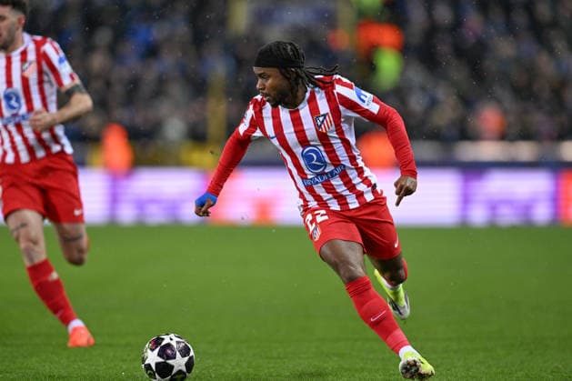 260218 Club Brugge vs Atletico Madrid Ademola Lookman (22) of Atletico pictured in action during the Uefa Champions League Knock Out play offs first leg in season 2025 - 2026 between Club Brugge KV and Atletico de Madrid on February 18 , 2026 in Brugge, Belgium. (Photo by David Catry Isosport) Brugge Belgium  Copyright: xDavidxCatryx 20260218DC2_2377