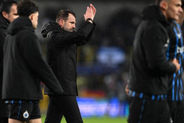 260218 Club Brugge vs Atletico Madrid Head Coach Ivan Leko of Club Brugge pictured during the Uefa Champions League Knock Out play offs first leg in season 2025 - 2026 between Club Brugge KV and Atletico de Madrid on February 19 , 2026 in Brugge, Belgium. (Photo by David Catry Isosport) Brugge Belgium  Copyright: xDavidxCatryx 20260219DC2_6560