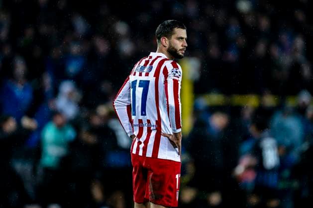Atletico de Madrid defender David Hancko, during the match Club Brugge KV vs Atletico de Madrid at the Jan Breydelstadion for the Champions League KO play offs 1st leg season 2025 2026 in BRUGGE, Belgium on 18 february 2026 Photo by Stefan Koops EYE4IMAGES DeFodi Images